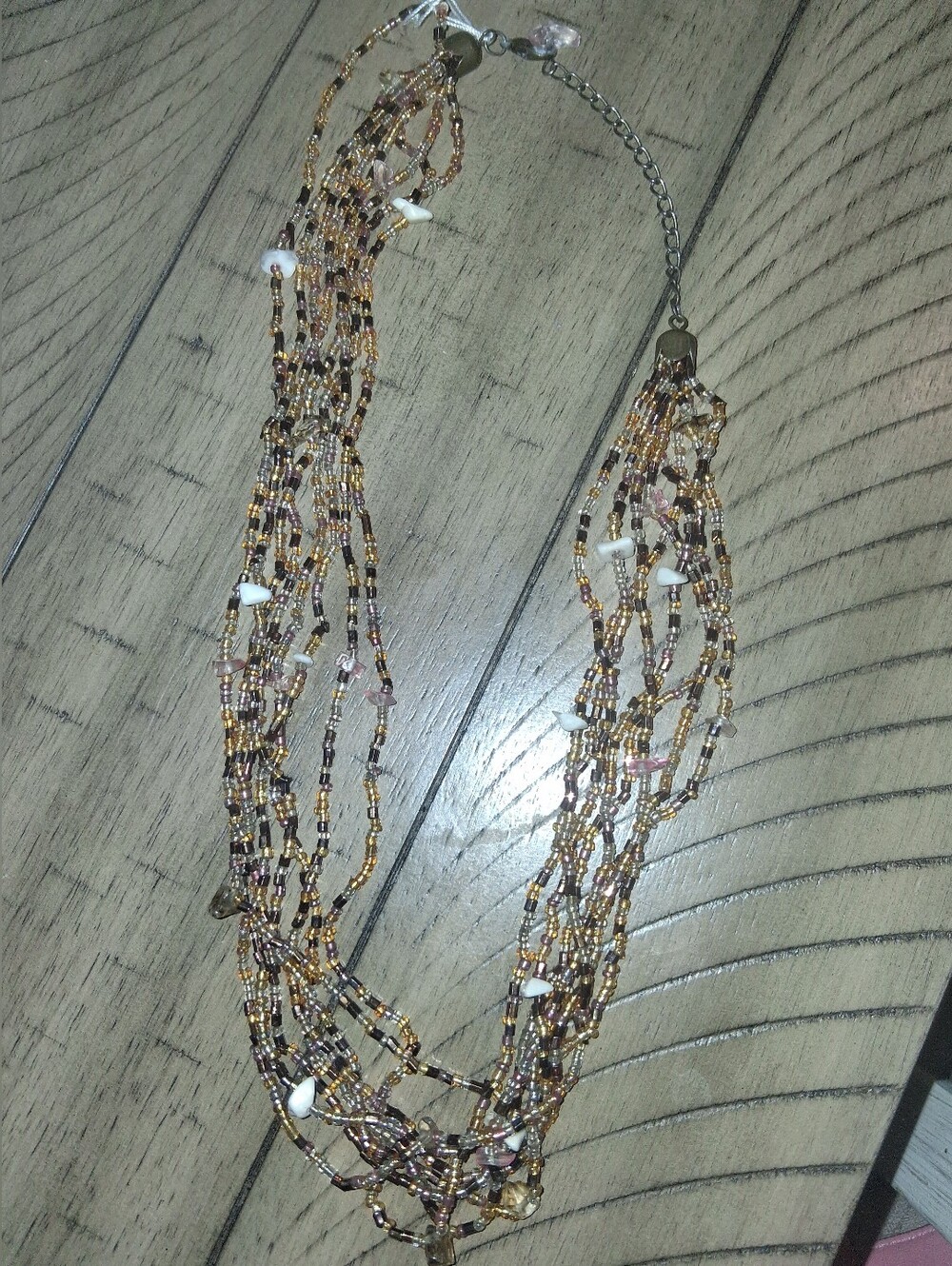 Vintage Multicolored Beaded Necklace
